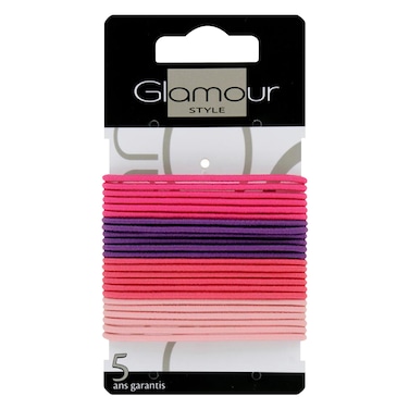 Glamour Style Thin Hair Rubber 24 Pieces