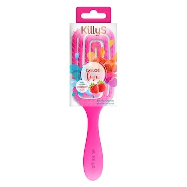 Killy's Strawberry Scent Hair Brush Pink