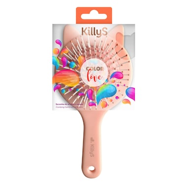 Killy's Soft Touch Cat Ear Hair Brush Peach