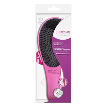 Intervion Soft Touch Untangle Hair Brush Pink