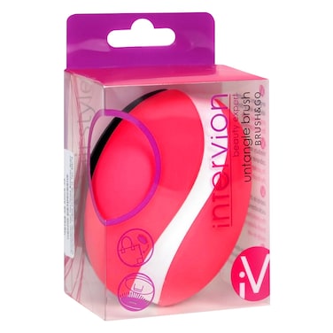 Intervion Beauty Expert Brush And Go Untangle Hair Brush Pink/Black