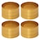 مجموعة من 4 حلقات مناديل "رويال" 11 سنتيمتر ذهبي