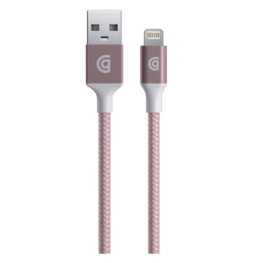 Griffin - (Core Range) 1M Charge/Sync Cable, Braided Lightning  Rose Gold,Used For Synchronizing