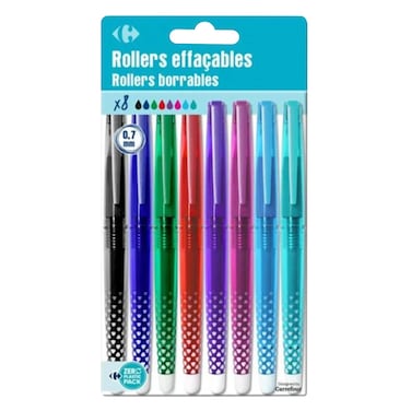 Carrefour Erasable Rollers Pen 8 PCS