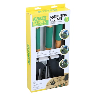 Kinzo Garden Garden Tools Soft Grip 3 Pieces