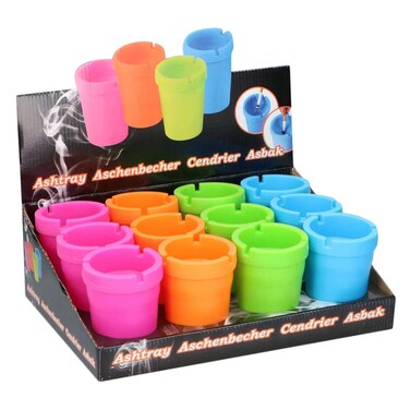 Asbak - Ashtray For Car, And Outdoors, 1 Piece, Assorted