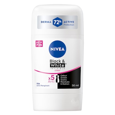 NIVEA Black &amp; White Invisible Original, Antiperspirant for Women, Stick 50ml