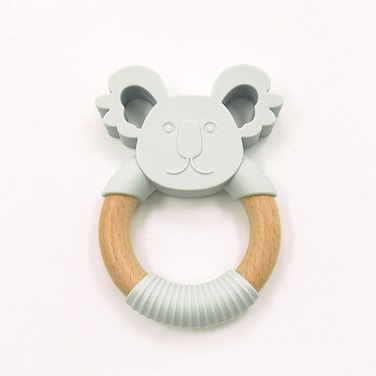 LUQU Silicone + Wood Teether- Head