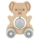 LUQU Silicone + Wood Teether- Wheelie Toy