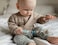 LUQU Silicone Pacifier Beads- Blue Wood