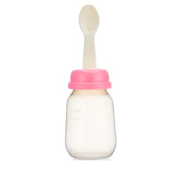 Luqu Food Feeder With Spoon 120ml-Pink