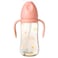 Luqu Feeding Bottle Ppsu With Handle 300ml-Pink