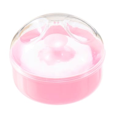 علبة موزع مسحوق بودرة الأطفال-وردي