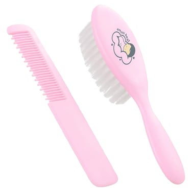Baby Comb and Brush Set-Pink