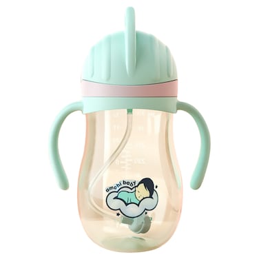 كوب تدريب للأطفال بمصاصة-أخضر