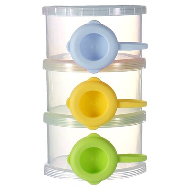 حاوية مسحوق الحليب ثلاث طبقات-أزرق