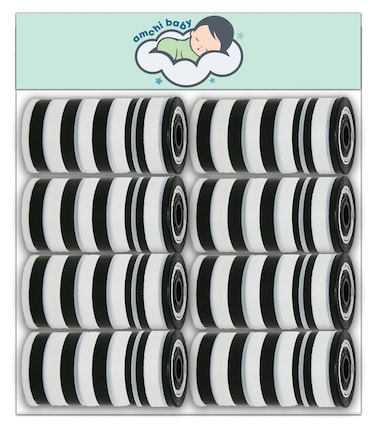 Amchi Baby Disposable Scented Bags pack of 8 rolls/160 Bags- White