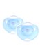 Luqu Pacifier Silicone Flat Head 6+m-Blue-Pack of 2