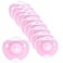 Luqu Pacifier Silicone Flat Head 0+m-Pink-Pack of 10