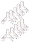 Luqu Nipple Wide Neck-Medium-Pack of 10
