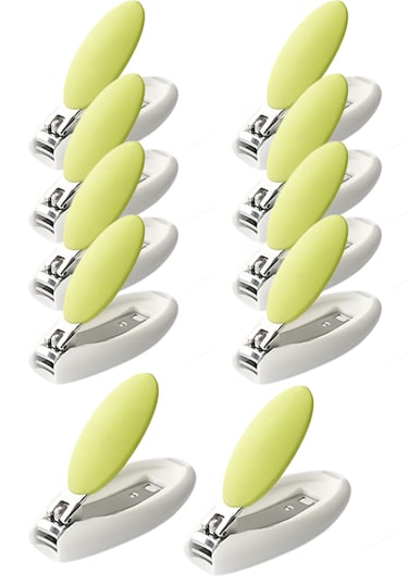 Luqu Nail Clipper Egg Shape-Green-Pack of 10