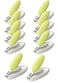 Luqu Nail Clipper Egg Shape-Green-Pack of 10