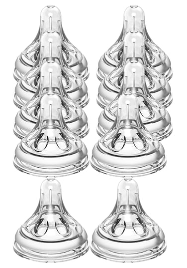 Luqu Nipple Wide Neck-Medium-Pack of 10