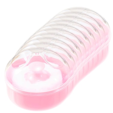 علبه بودر الأطفال وردي-10 قطعة