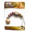 Silicone Pacifier Wood Beads- Pink -Pack of 10