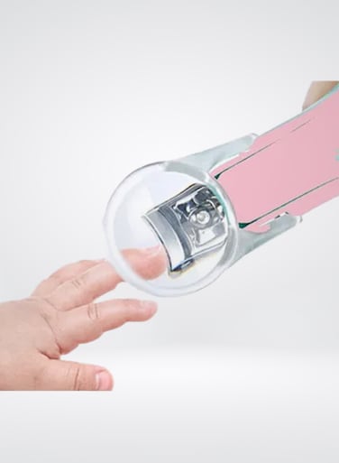Luqu Nail Clipper With Magnifier-Pink- Pack of 5