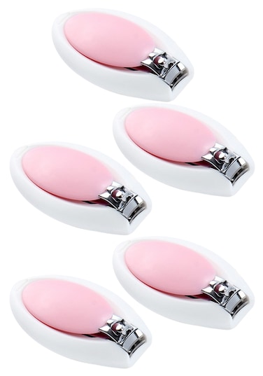 Luqu Nail Clipper Egg Shape-Pink-Pack of 5