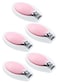 Luqu Nail Clipper Egg Shape-Pink-Pack of 5