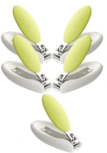 Luqu Nail Clipper Egg Shape-Green-Pack of 5
