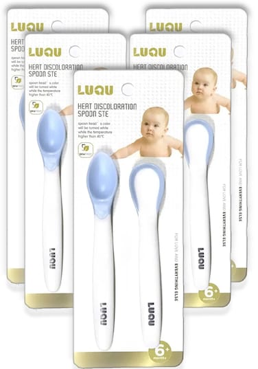 لوقو مجموعة ملاعق مستشعرة للحرارة- أزرق - 5 مجموعة