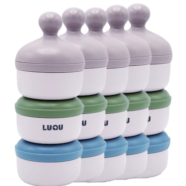 Milk Powder Container 3 Layer-Blue -Pack of 5