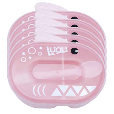 Feeding Bowl With Spoon-Pink - Pack of 5