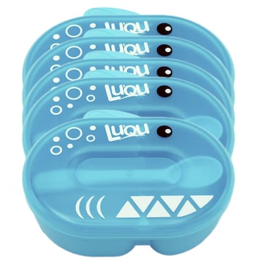 Feeding Bowl With Spoon-Blue -Pack of 5