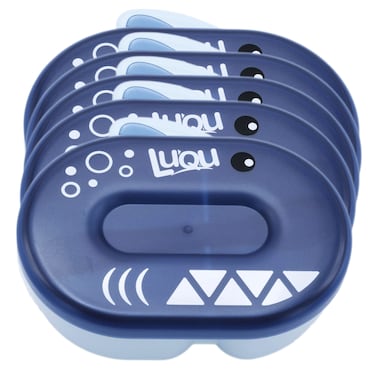 Feeding Bowl With Spoon Deep-Blue -Pack of 5