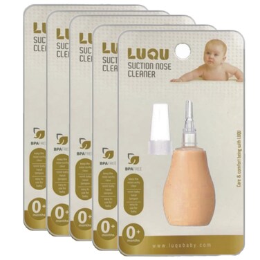 أداة شفط لتنظيف الأنف-وردي-5 قطعة