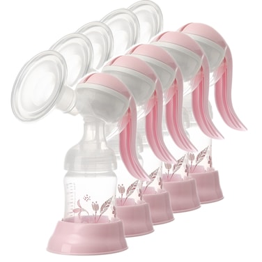 Breast Pump Manual-Pink -Pack of 5