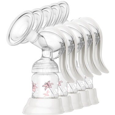 Breast Pump Manual-White -Pack of 5