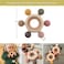 Silicone + Wood Teether- Hexagon-Pack of 5