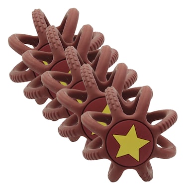 Silicone Teether Ball- Red-Pack of 5