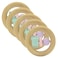 Silicone + Wood Teether- Circle-Pack of 5