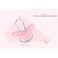 Luqu Pacifier Silicone Flat Head 6+m-Pink-Pack of 3