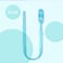 Luqu Pacifier Holder Silicone-Blue-Pack of 3