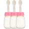 Food Feeder With Spoon 120ml Pink-pack of 3