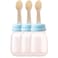 Food Feeder With Spoon 120ml Blue-pack of 3
