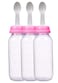 Food Feeder With Spoon 240ml Pink-Pack of 3