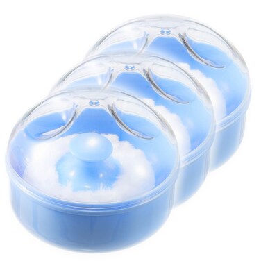 Powder Puff-Blue -Pack of 3